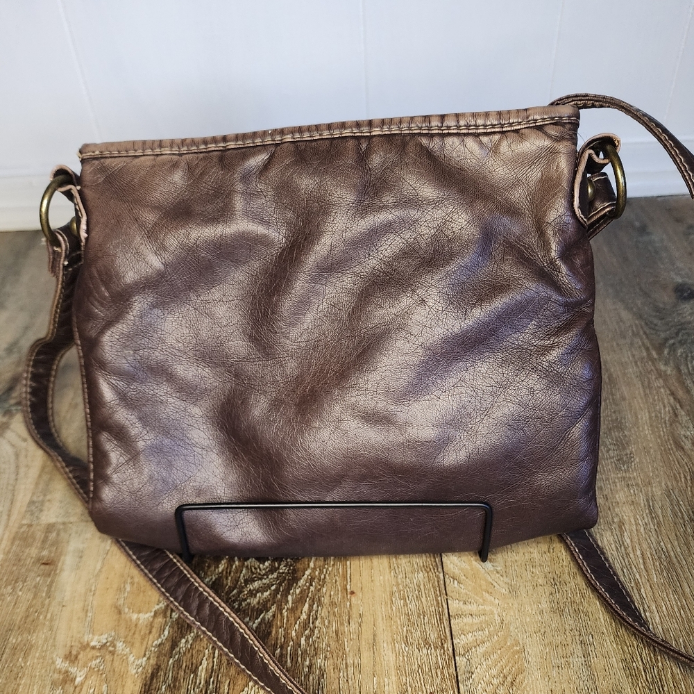 Brown Owl Embossed Crossbody Bag - Picture 2 of 6